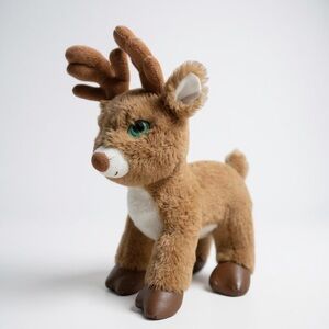 Build A Bear Glisten Reindeer Plush 2015 Christmas Stuffed Animal Brown Deer